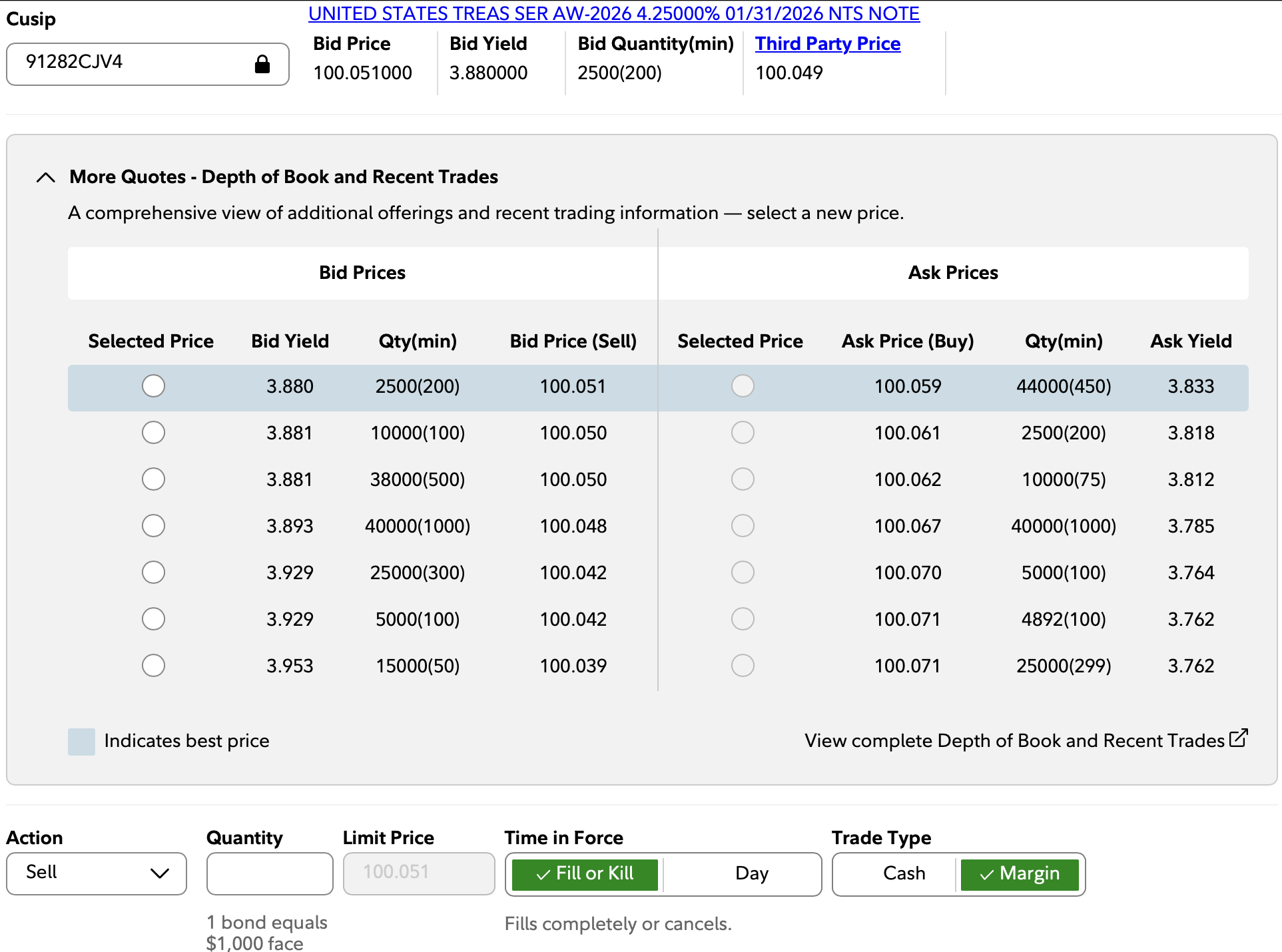 Comment vendre un bon du Trésor