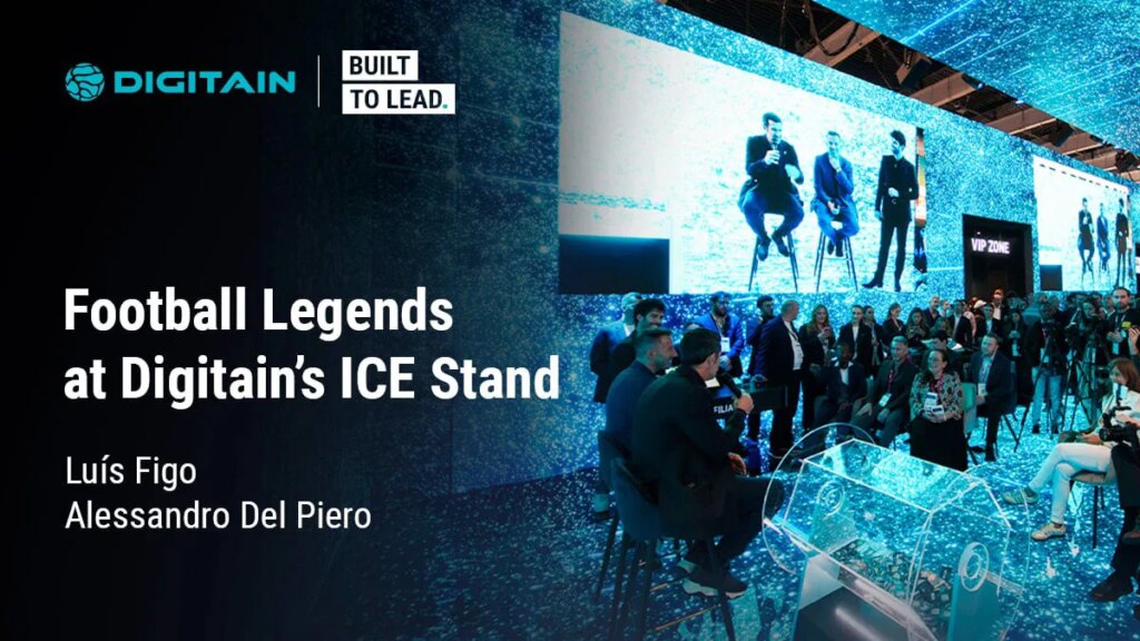 Digitain accueille les légendes du football Luís Figo et Alessandro Del Piero sur le stand de l'ICE Barcelona | 1769583202 Digitain accueille les legendes du football Luis Figo et Alessandro