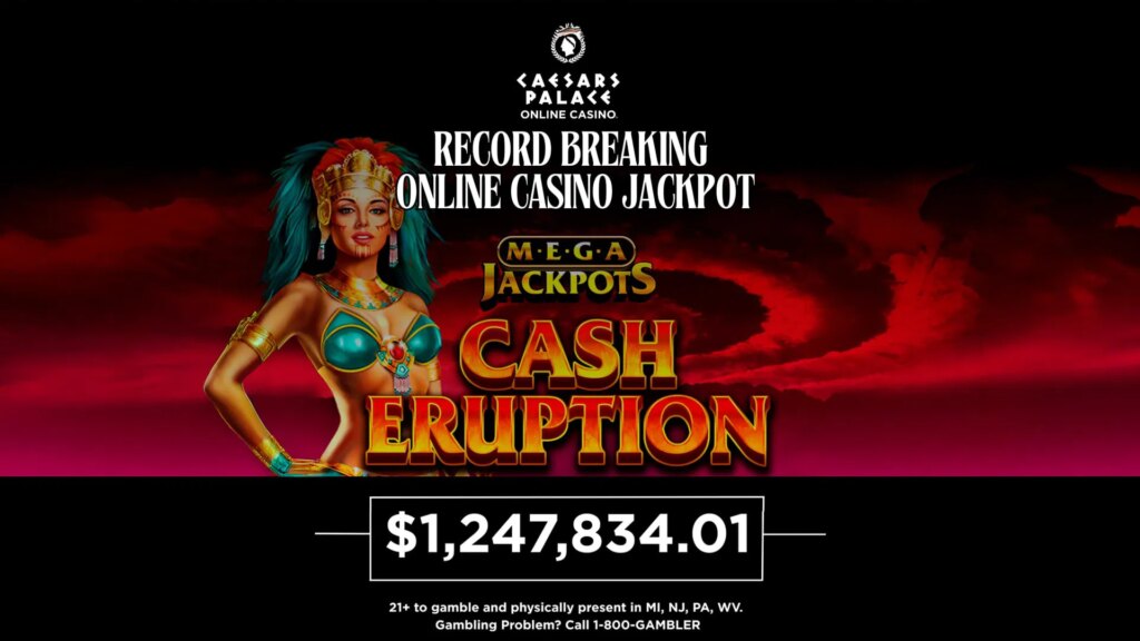 Le casino en ligne Caesars Palace décerne un jackpot record de 1,24 million de dollars dans le New Jersey | Le casino en ligne Caesars Palace decerne un jackpot record