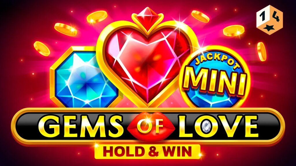 1spin4win lance une nouvelle machine à sous inspirée de la Saint-Valentin, Gems of Love Hold and Win | 1spin4win lance une nouvelle machine a sous inspiree de la