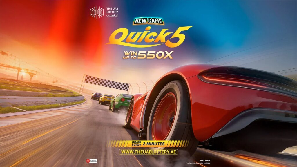 La loterie des Émirats arabes unis lance le jeu en ligne « Quick 5 » avec une entrée de 2 AED et des tirages bi-minutes | La loterie des Emirats arabes unis lance le jeu en
