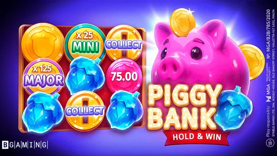 BGaming lance Piggy Bank Hold & Gagnez une machine à sous avec un système de bonus multi-fonctionnalités | BGaming lance Piggy Bank Hold amp Gagnez une machine a