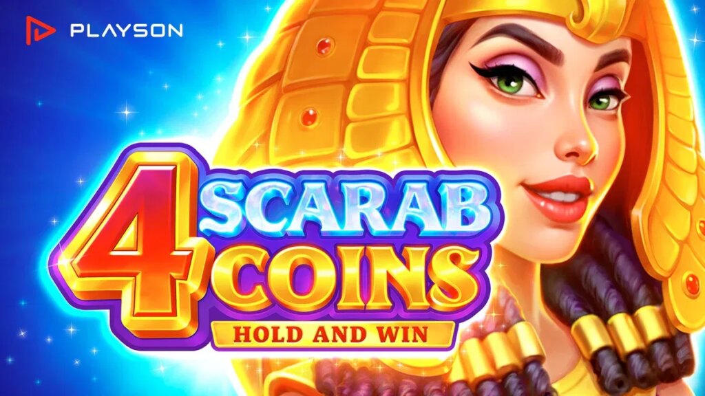 Playson élargit sa famille de jeux sur le thème égyptien avec le lancement de 4 Scarab Coins : Hold and Win | Playson elargit sa famille de jeux sur le theme egyptien