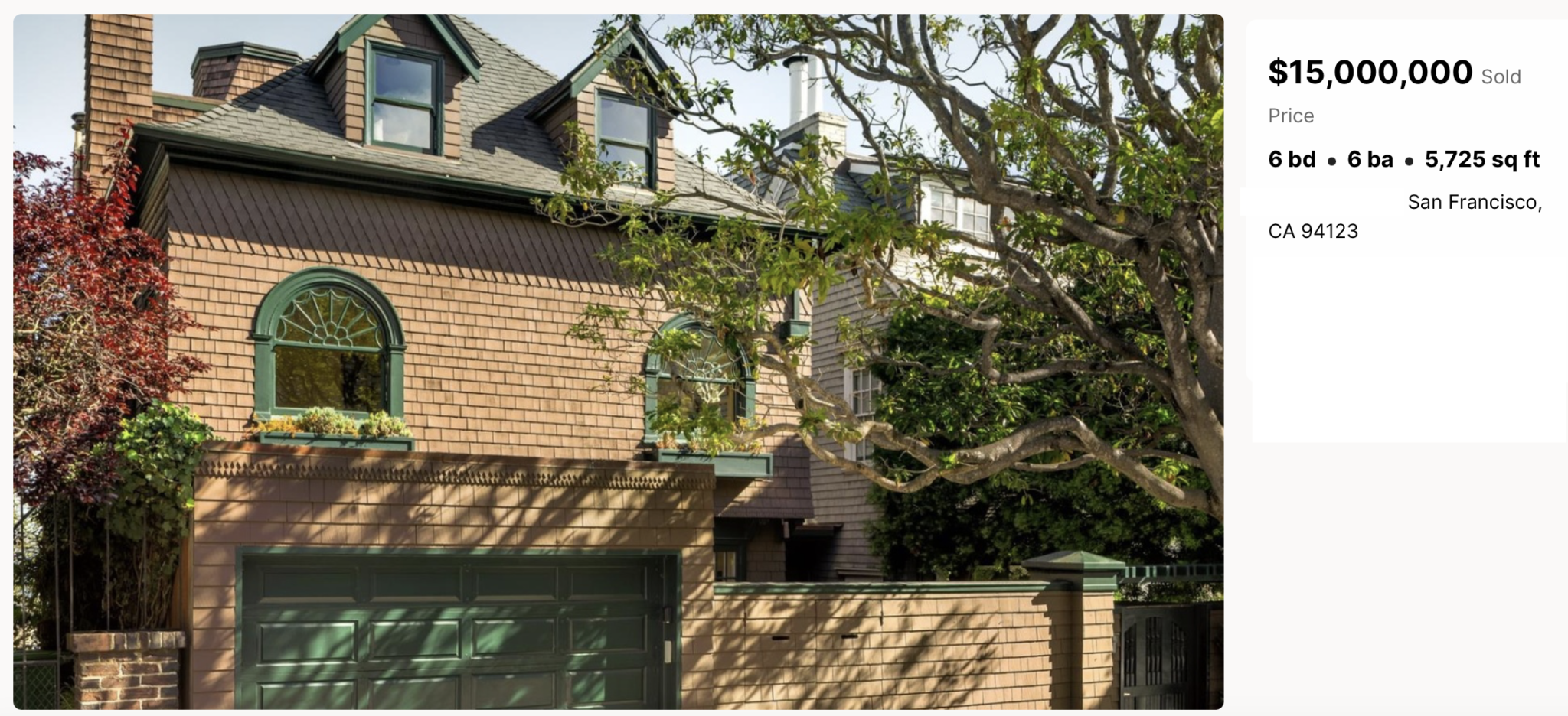 L'achat d'une maison de 15 millions de dollars rend l'INCENDIE beaucoup plus difficile