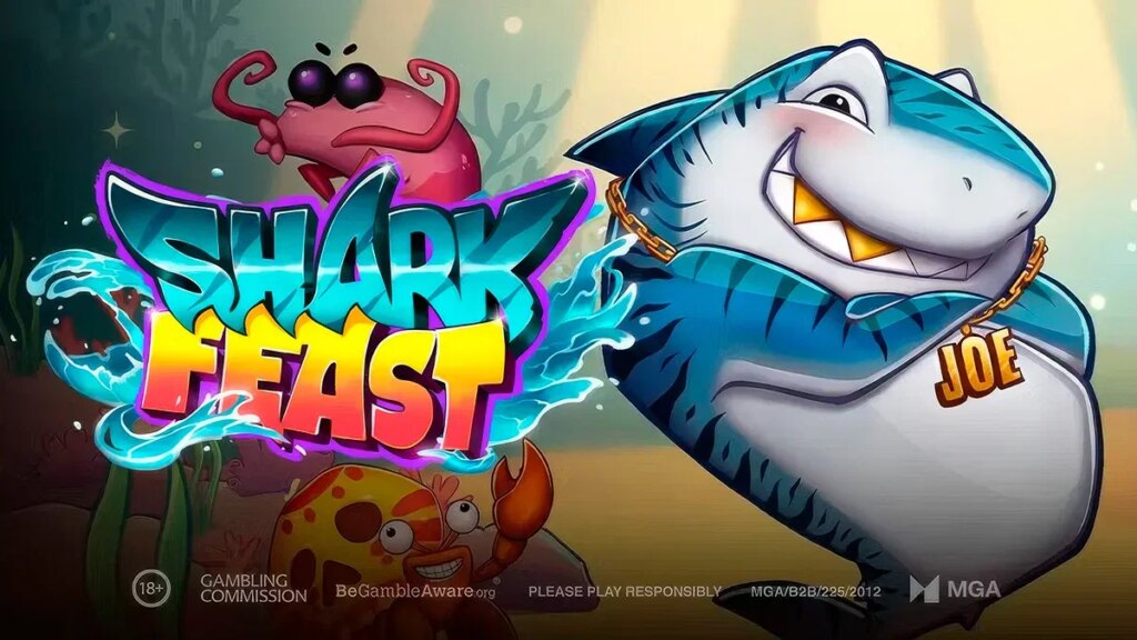 Play'n GO lance Shark Feast, une machine à sous au thème néon construite autour d'un gameplay en cascade | Playn GO lance Shark Feast une machine a sous au