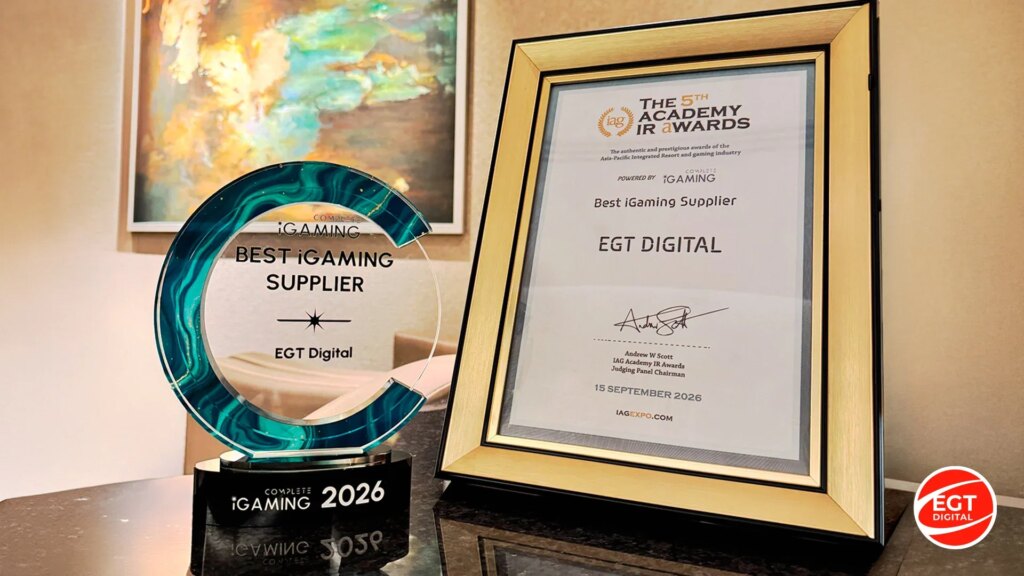 EGT Digital remporte le prix du meilleur fournisseur iGaming aux IAG Academy IR Awards | EGT Digital remporte le prix du meilleur fournisseur iGaming aux